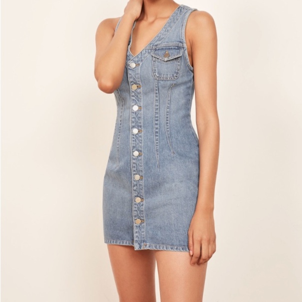 Reformation Denim Tank Dress